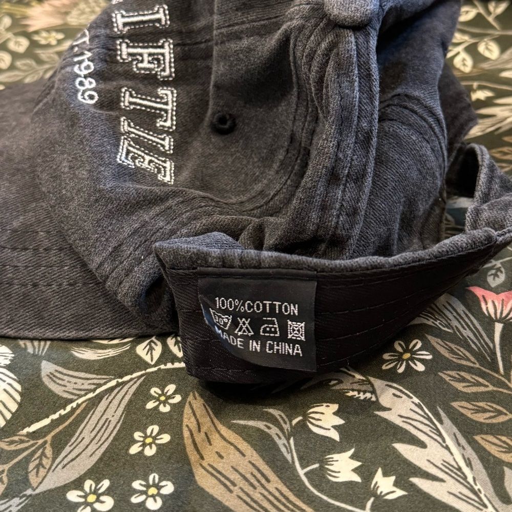 Swiftie Est. 1989 Dad Hat Taylor Swift TTPD Black White Embroidered Baseball Cap - Picture 5 of 5